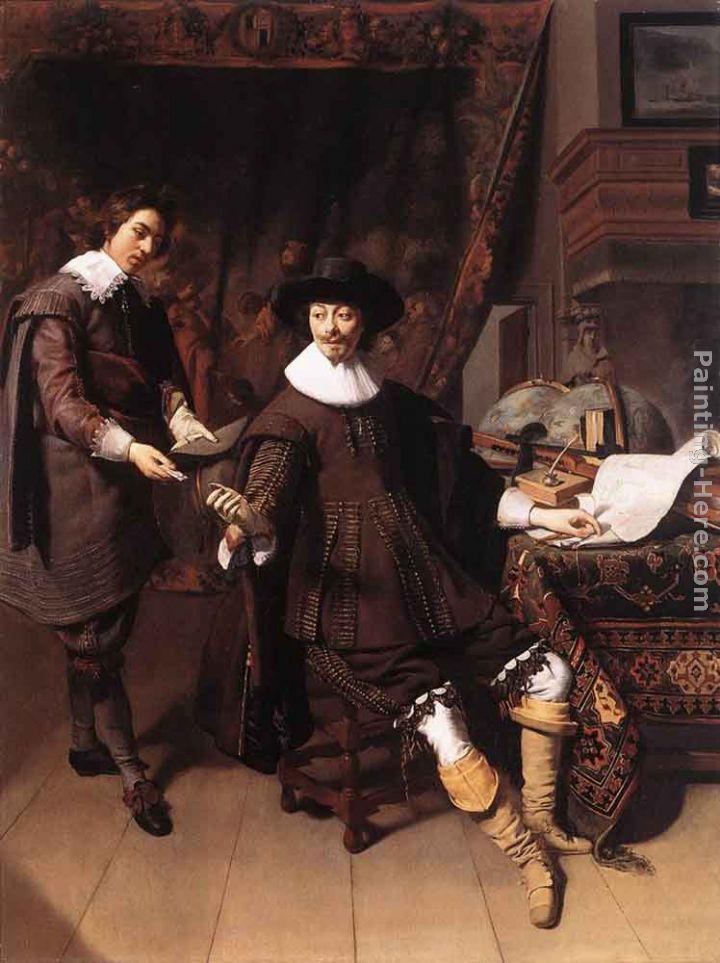 Thomas de Keyser Constantijn Huygens and his Clerk